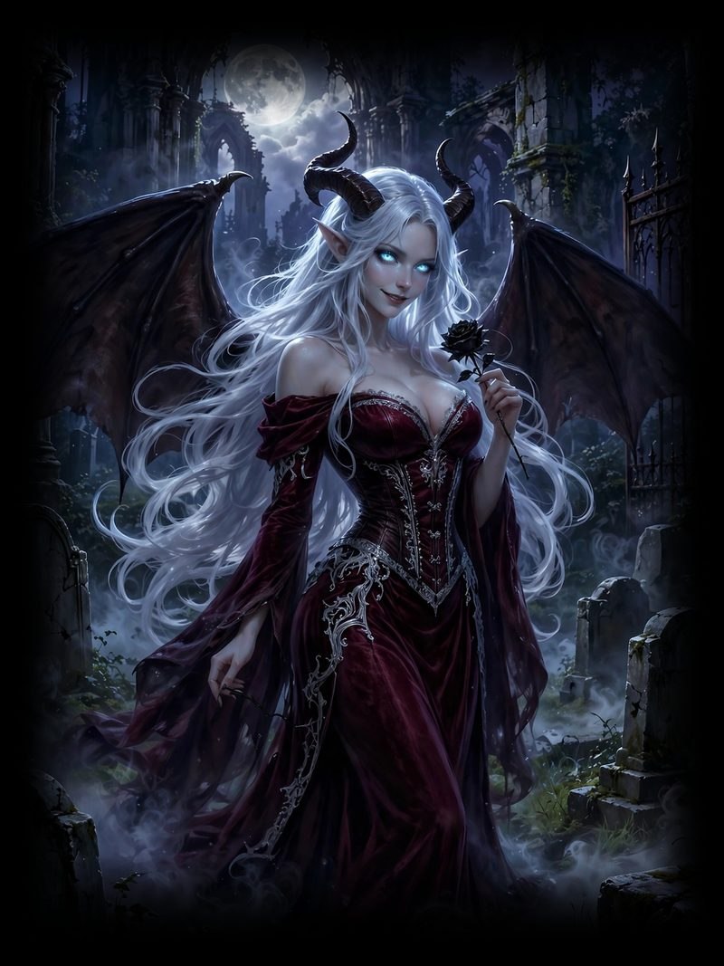 See You Tonight, See You Tonight Chapter 1, original dark fantasy artwork from The Succubus Saga by Merci Web Design Studio