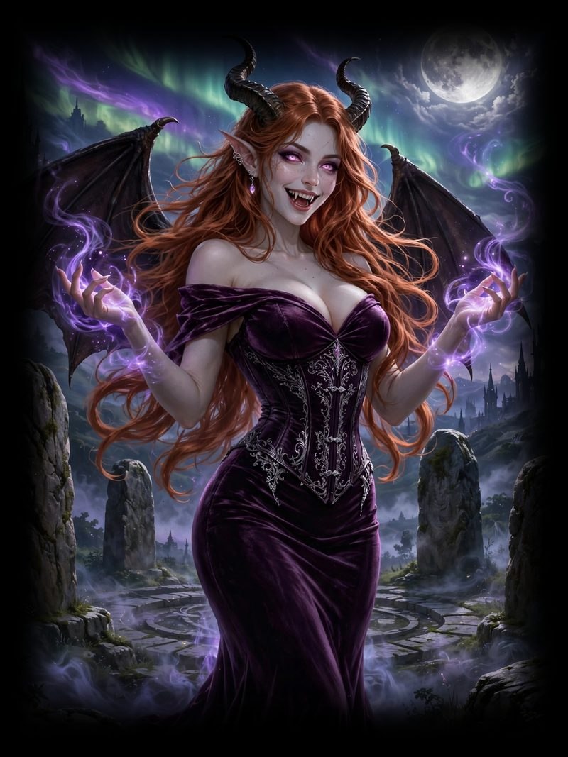 The Summoner, The Summoner Chapter 1, original dark fantasy artwork from The Succubus Saga by Merci Web Design Studio