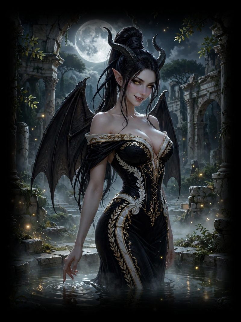 Empire Of Night, Empire Of Night Chapter 1, original dark fantasy artwork from The Succubus Saga by Merci Web Design Studio