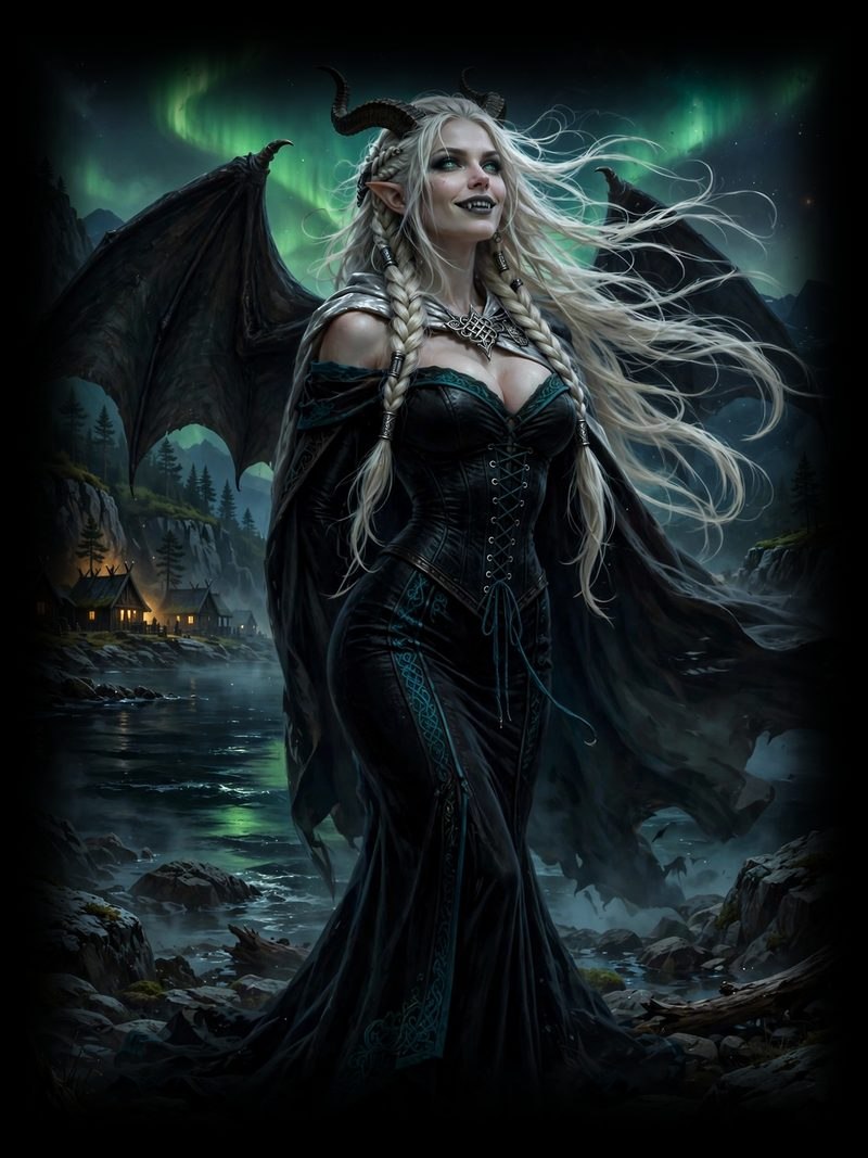 Daughter Of The North, Daughter Of The North Chapter 1, original dark fantasy artwork from The Succubus Saga by Merci Web Design Studio