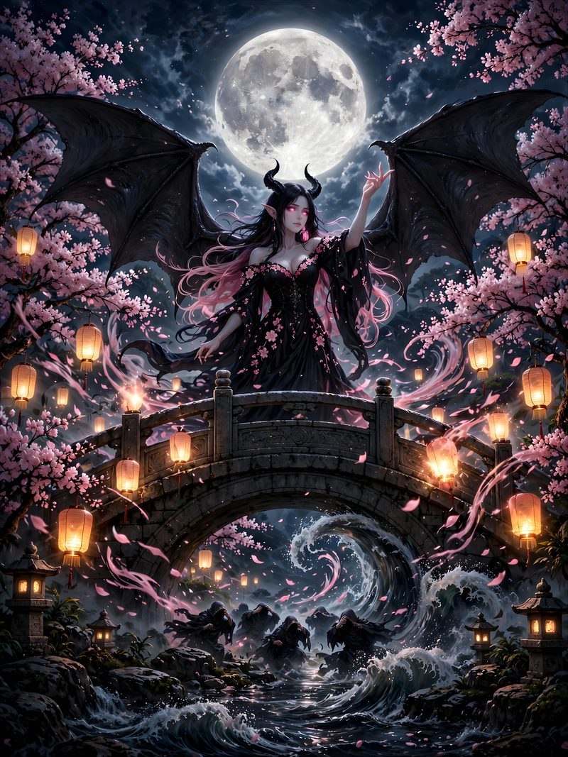 The Quiet Ones, Night Blossom Chapter 3, original dark fantasy artwork from The Succubus Saga by Merci Web Design Studio