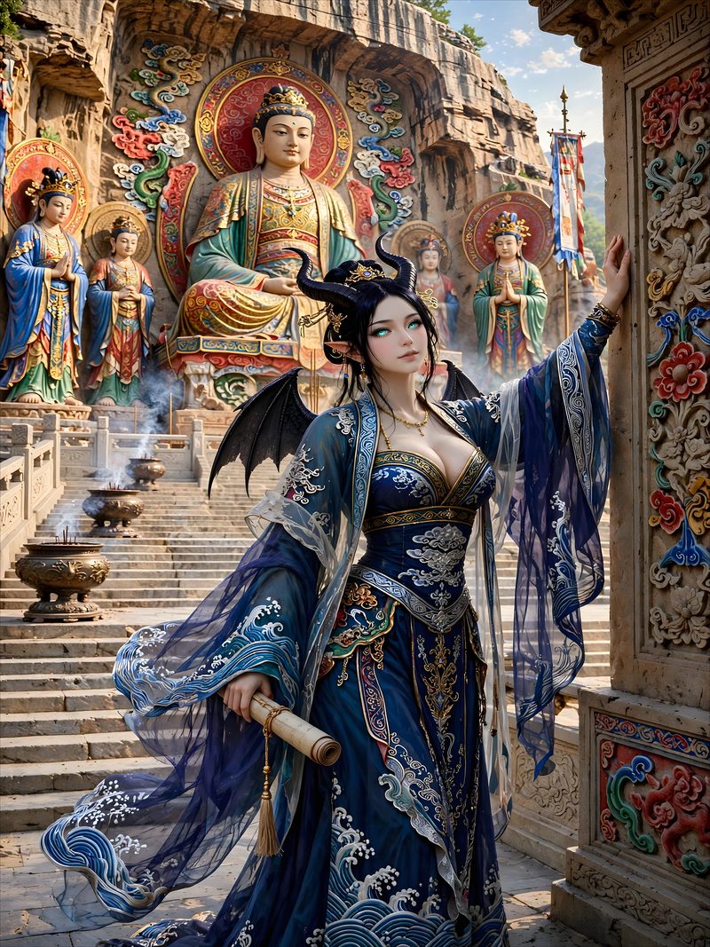 The Stone Prayers, The Silk Road, Chapter 4, original dark fantasy artwork from The Succubus Saga by Merci Web Design Studio