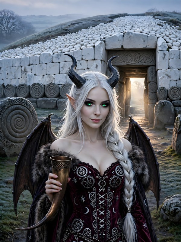 The First Solstice, Daughter Of The North, Chapter 3, original dark fantasy artwork from The Succubus Saga by Merci Web Design Studio