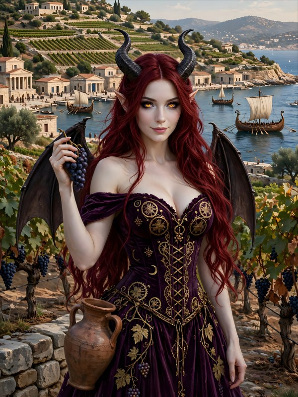 The First Vintage, The Vintage, Chapter 3, original dark fantasy artwork from The Succubus Saga by Merci Web Design Studio