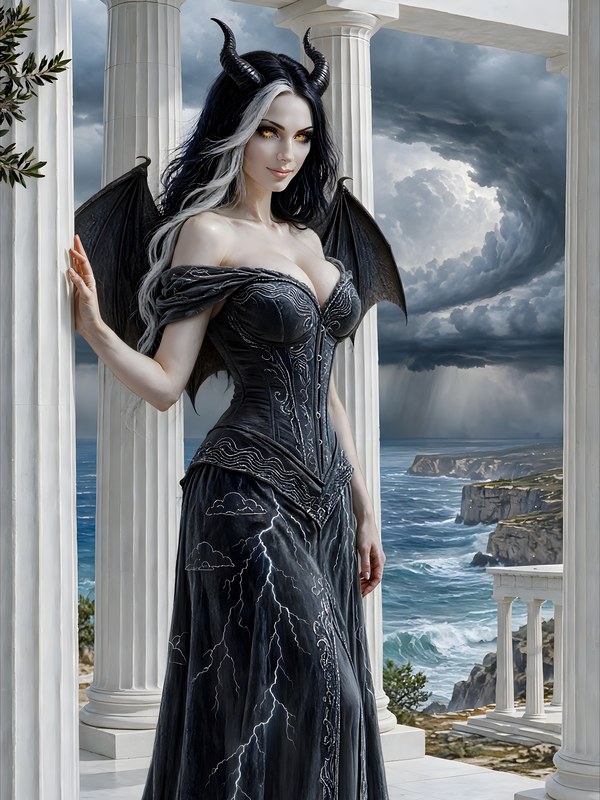 The Eye of the Storm, Storm Warning, Chapter 4, original dark fantasy artwork from The Succubus Saga by Merci Web Design Studio